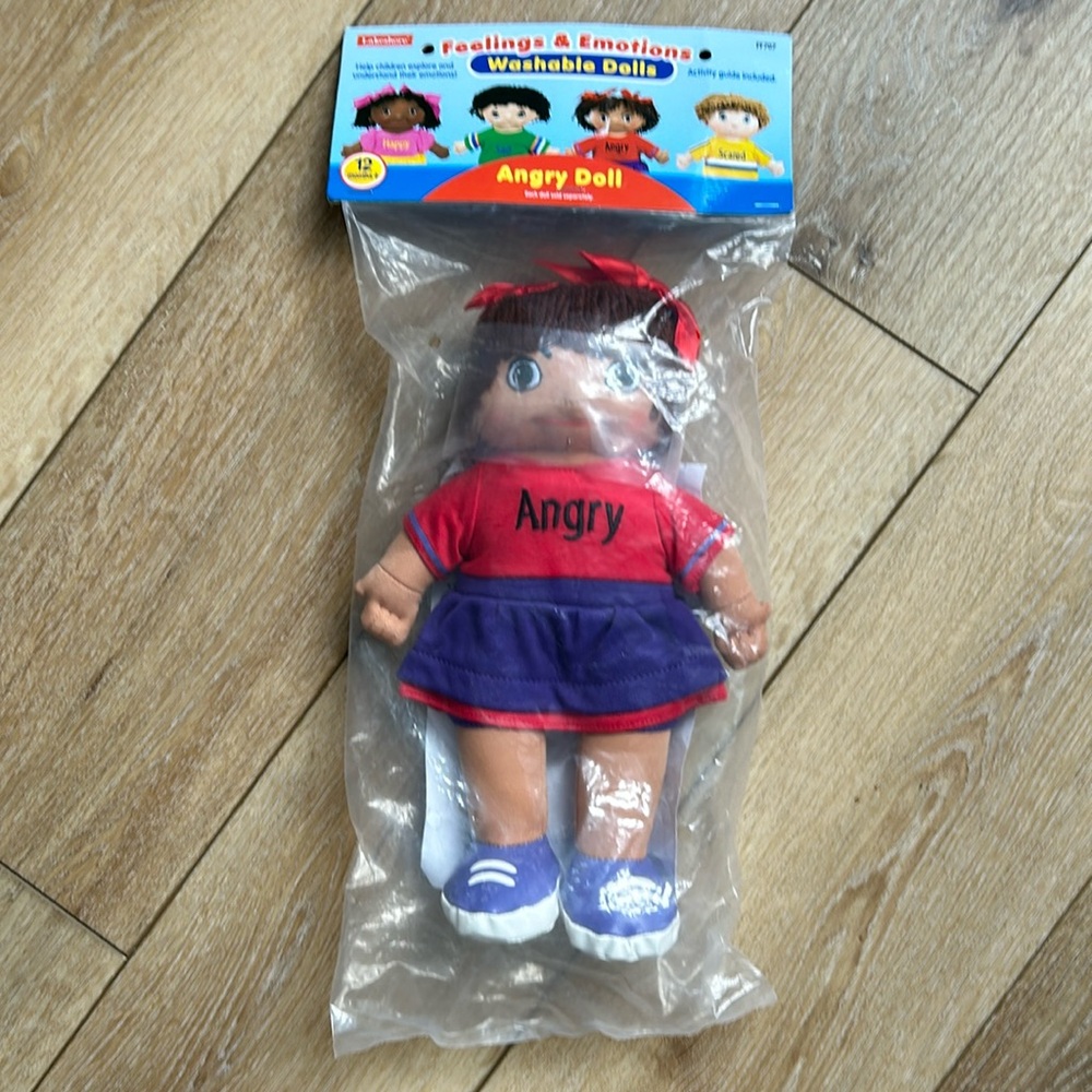 Lakeshore Feelings and Emotion Soft Doll NEW SEALED 12" Angry Plush